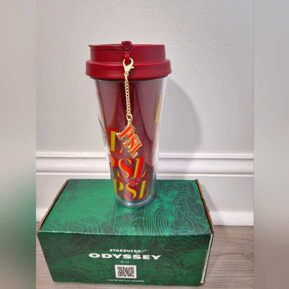 Starbucks Odyssey Limited Edition PSL 16oz Tumbler With Charm - Picture 2 of 7